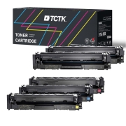 Compatibele vervanging voor Multipack (4) Toners Meerdere kleuren Compatibel met HP Color LaserJet - Vervangt 205A (CF531A)